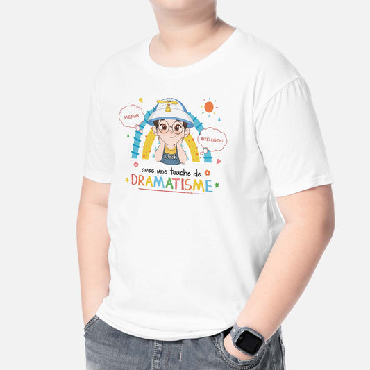 2238AFR2 t shirt mignonne et intelligente avec une touche dramatisme personnalise