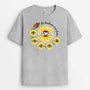 2251AFR2 t shirt le bonheur cest detre mamie version tournesol personnalise