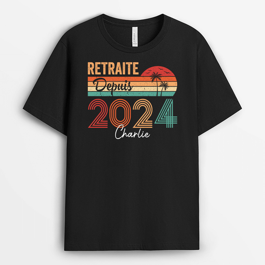 2270AFR1 t shirt retraite depuis colore personnalise