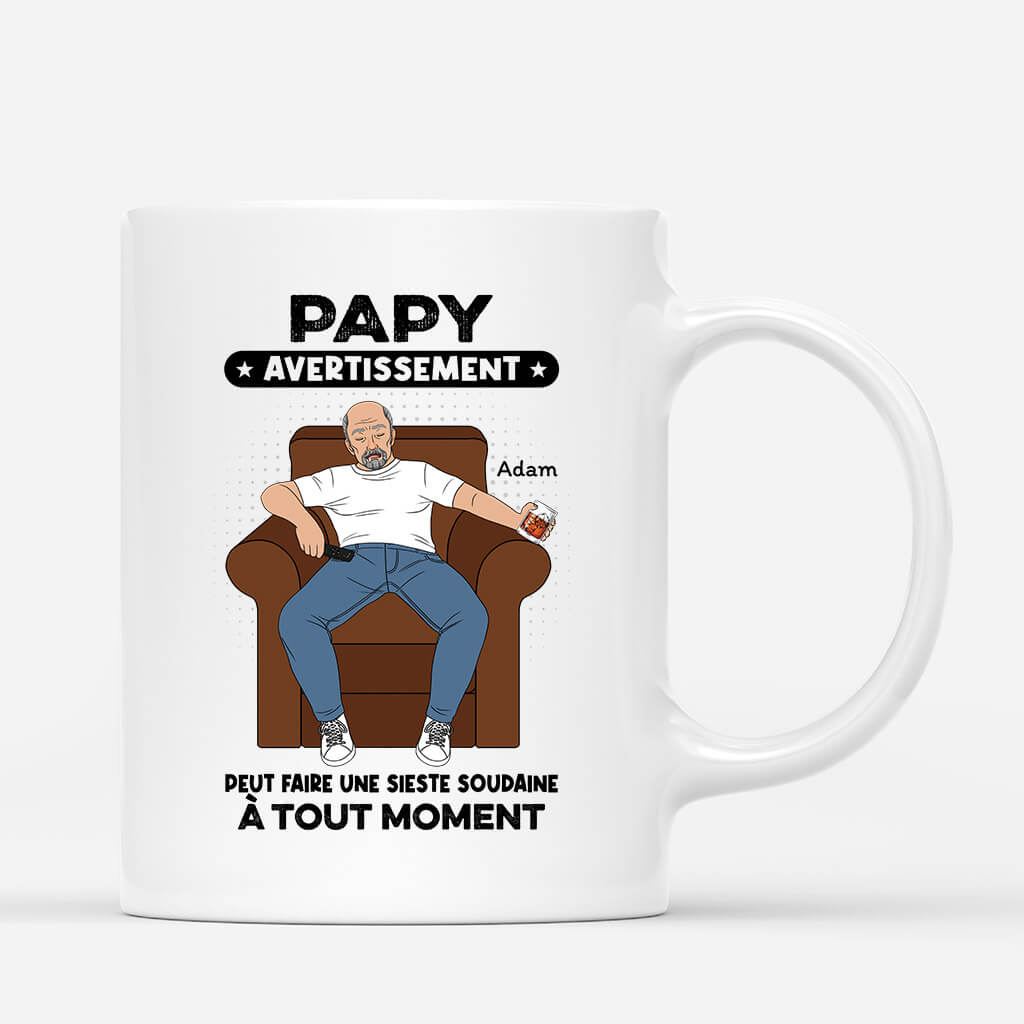 2292MFR1 papy peut faire une sieste soudaine a tout moment mug papy personnalise