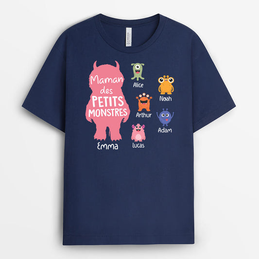 2305AFR2 t shirt papa papy des petits monstres personnalise