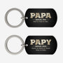 2315JFR1 porte cle aluminium personnalise papa papy depuis version carte 2315jtl5b