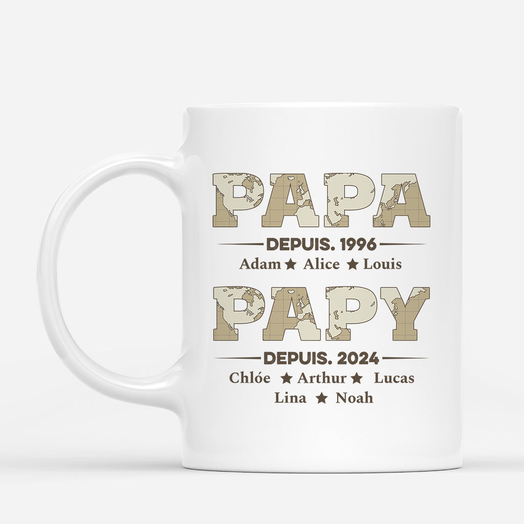 2315MFR1 mug personnalise papa papy depuis version carte 2315m5t5b