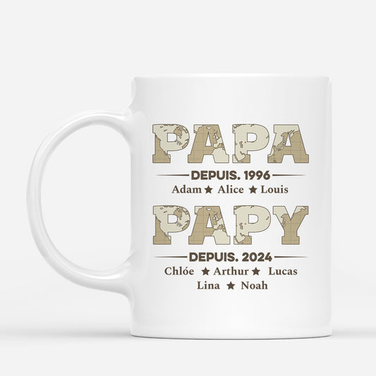 2315MFR1 mug personnalise papa papy depuis version carte 2315m5t5b