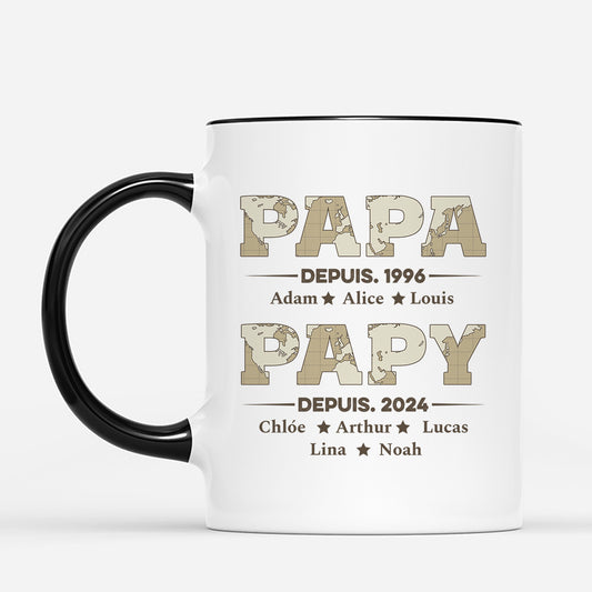 2315MFR2 mug personnalise papa papy depuis version carte 2315m5t5b