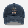 2317AFR1 casquette_ personnalisee delavee dessin enfant la bande a papa et papy 2317ajse8b
