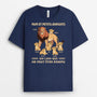 2319AFR2 t shirt papa lion et un lien qui ne peut etre rompu personnalise