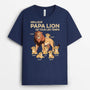 2320AFR1 t shirt meilleur papa lion pour toujours personnalise_2