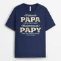 2323AFR1 t shirt tout dabord papa maintenant mamy version carte personnalise