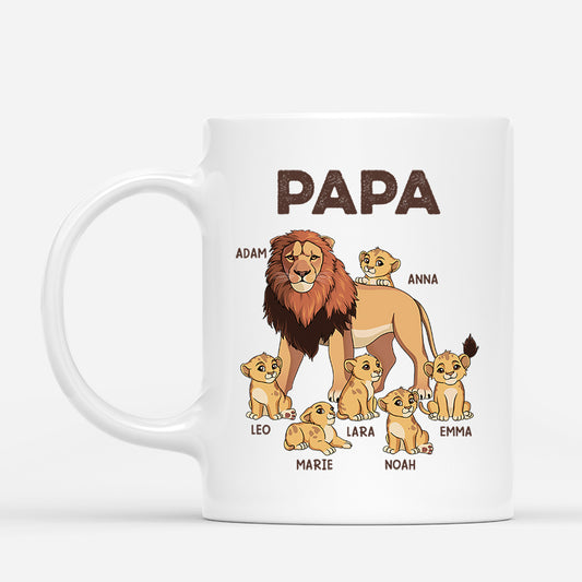 2325MFR1 mug papa lion et ses enfants lions personnalise_3fa39e92 d5db 4c18 8ed5 7bc93a2e3482