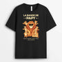 2338AFR1 t shirt la bande a papa papy lion bande dessinee personnalise_2