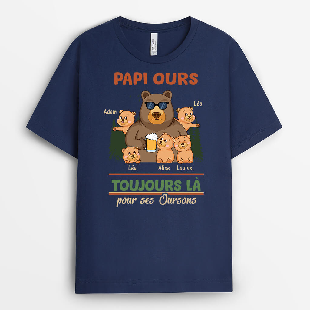 T-Shirt Ours Art Papillon - Motif Animal, 100% Coton, Col Rond, Coupe Classique Vêtement Décontracté Design T-Shirt Ours Art Papillon - Motif Animal, 100% Coton, Col Rond, Coupe Classique Vêtement Décontracté Design