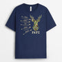 2340AFR2 t shirt papa cerf avec fleches personnalise