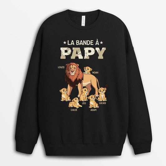 2366AFR1 t shirt la bande a papa papy lion version carte personnalise_e9596e60 61e9 44a0 a14d 48de04f7be09