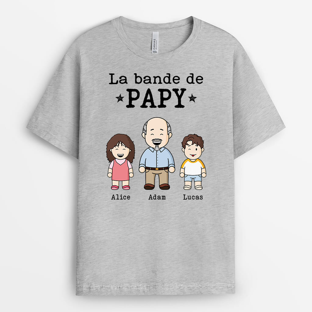 2371AFR1 t shirt la bande a papa lego personnalise