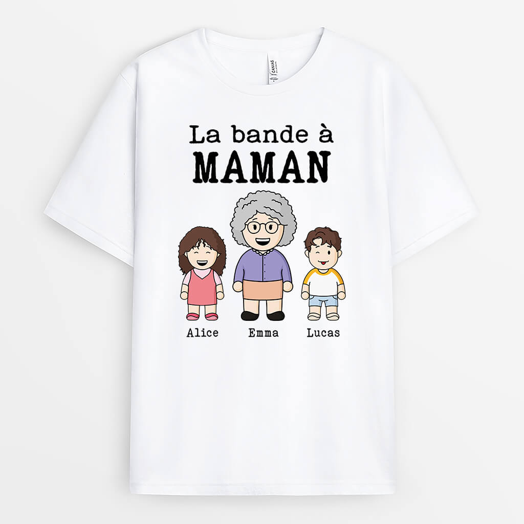 2371AFR2 t shirt la bande a papa lego personnalise