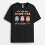 2378AFR1 t shirt jai cree des monstres colores on mappelle papa personnalise