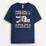 2383AFR2 t shirt jai deux titres papa et papy avec bosses de poing personnalise