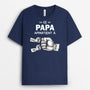 2391AFR1 t shirt ce papa appartient a avec bosses de poing authentiques personnalise