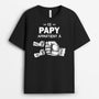 2391AFR2 t shirt ce papa appartient a avec bosses de poing authentiques personnalise