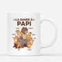 2393MFR1 la bande a papa papy ours avec vetements elegants mug personnalise pour papa papy