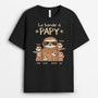 2395AFR2 t shirt la bande a papa papy paresseux personnalise