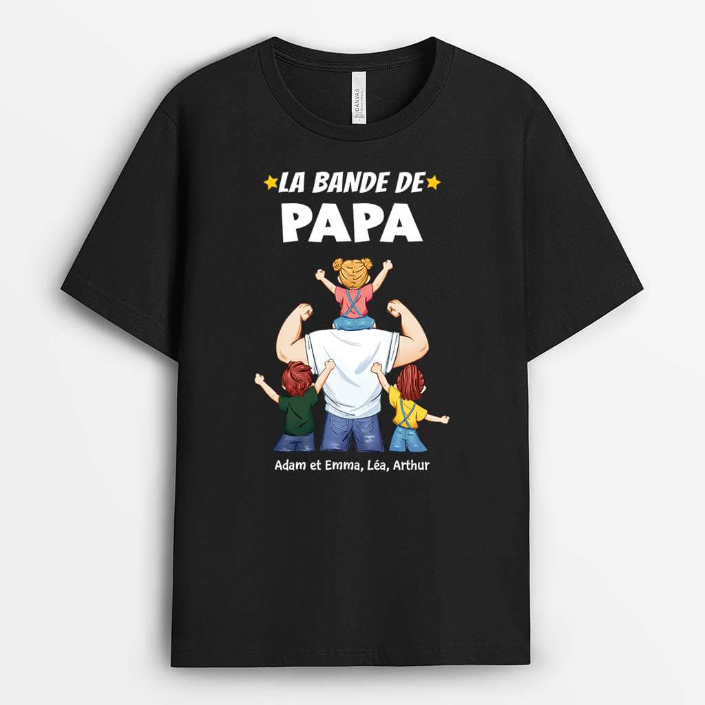 2397AFR1 t shirt la bande a papa papy muscle personnalise