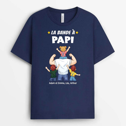 2397AFR2 t shirt la bande a papa papy muscle personnalise