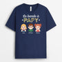 2399AFR1 t shirt la bande de papa papy militaire personnalise