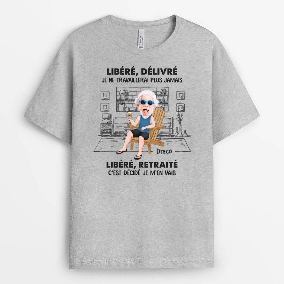 Je Suis En Retraite - Cadeau Personnalisé | T-shirt pour Retraité.e