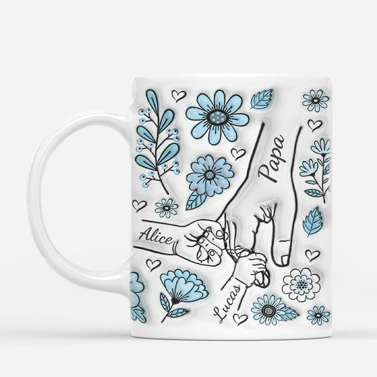 2408MFR2 papy tenant les mains avec fleurs bleues 3d mug personnalise pour papy_dde4d38a e0ea 47c4 946d 7de8f5cc3e70