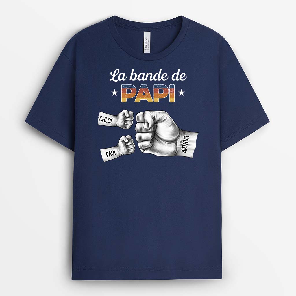 2417FR2 t shirt la bande a papa colore avec bosses de poing authentiques personnalise_de762f57 501e 4ed3 844c cfbd38bb5713