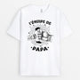 2438AFR1 t shirt personnalise lequipe de papa football version monochrome 2438a587b