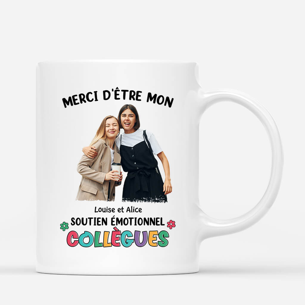 2446MFR1 mug merci detre mes collegues de soutien emotionnel personnalise