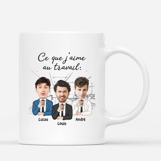 2447MFR2 mug ce que jaime au travail version homme personnalise