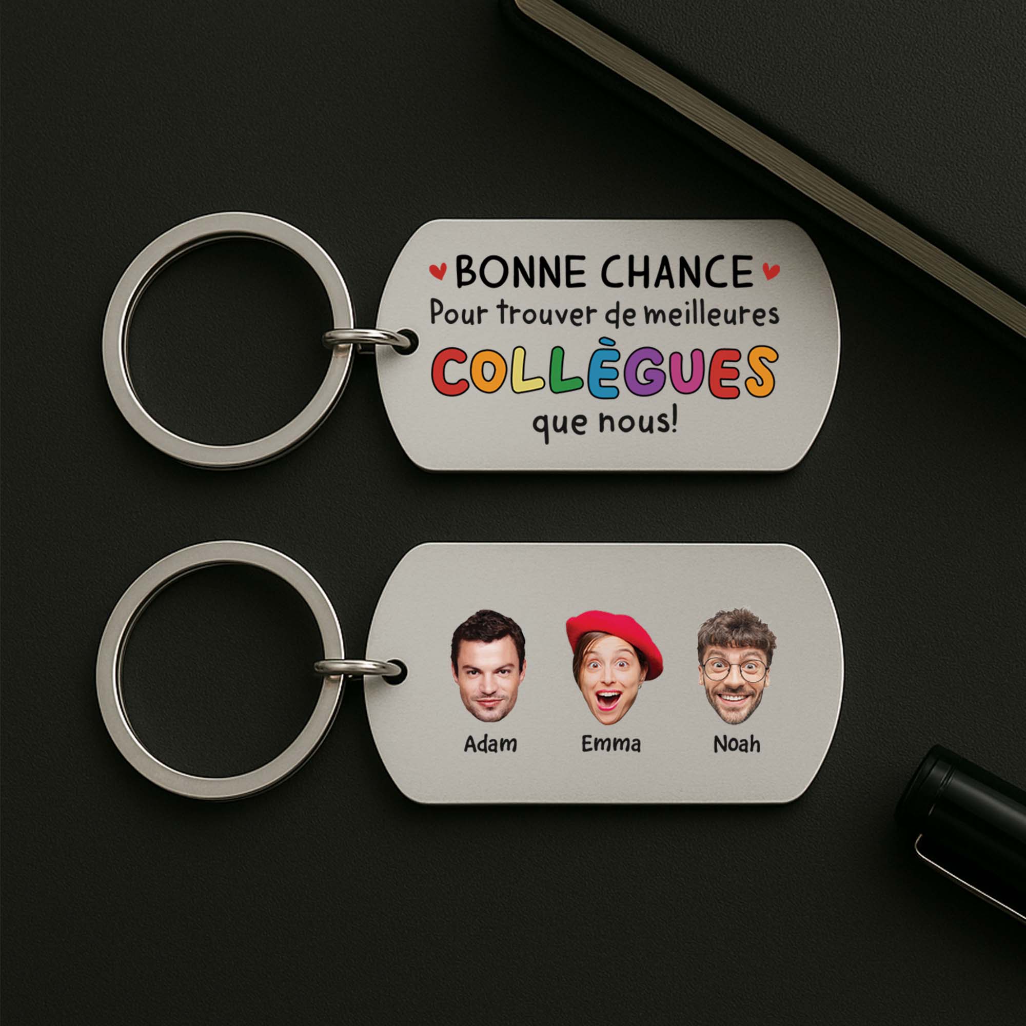 2449JFR2 porte cle aluminium personnalise meilleures collegues avec visages 2449j8l5o_61bf8035 2e7d 4897 b3bc d81cf535b835