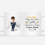 2452MFR1 mug chaque tache devient une joie version homme personnalise