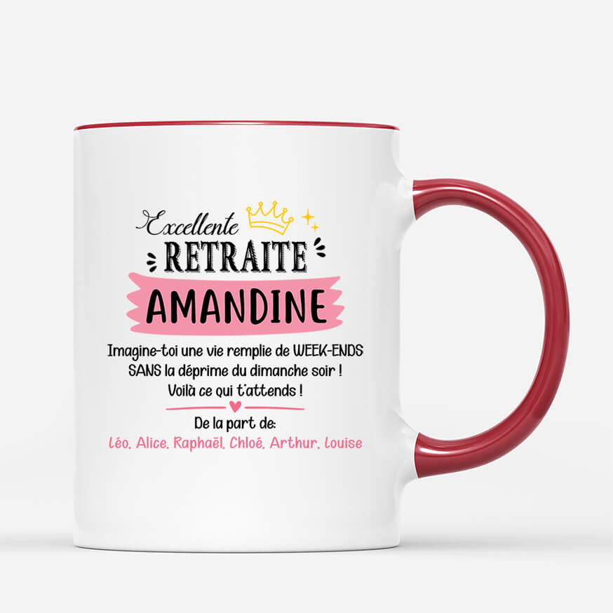 2453MFR3 mug imagine  toi une vie remplie de week ends personnalise