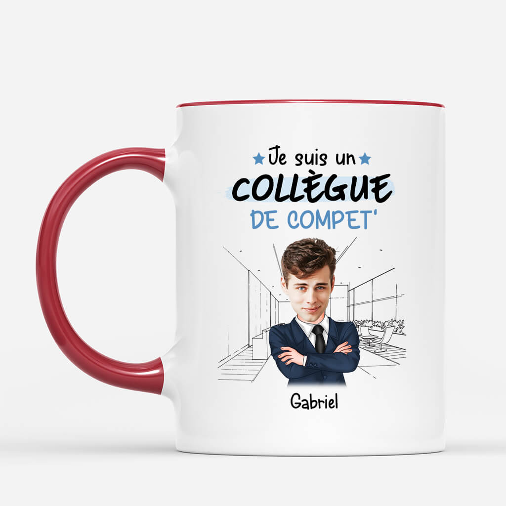 2466MFR1 mug je suis un collegue de compet personnalise