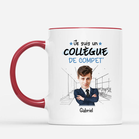 2466MFR1 mug je suis un collegue de compet personnalise