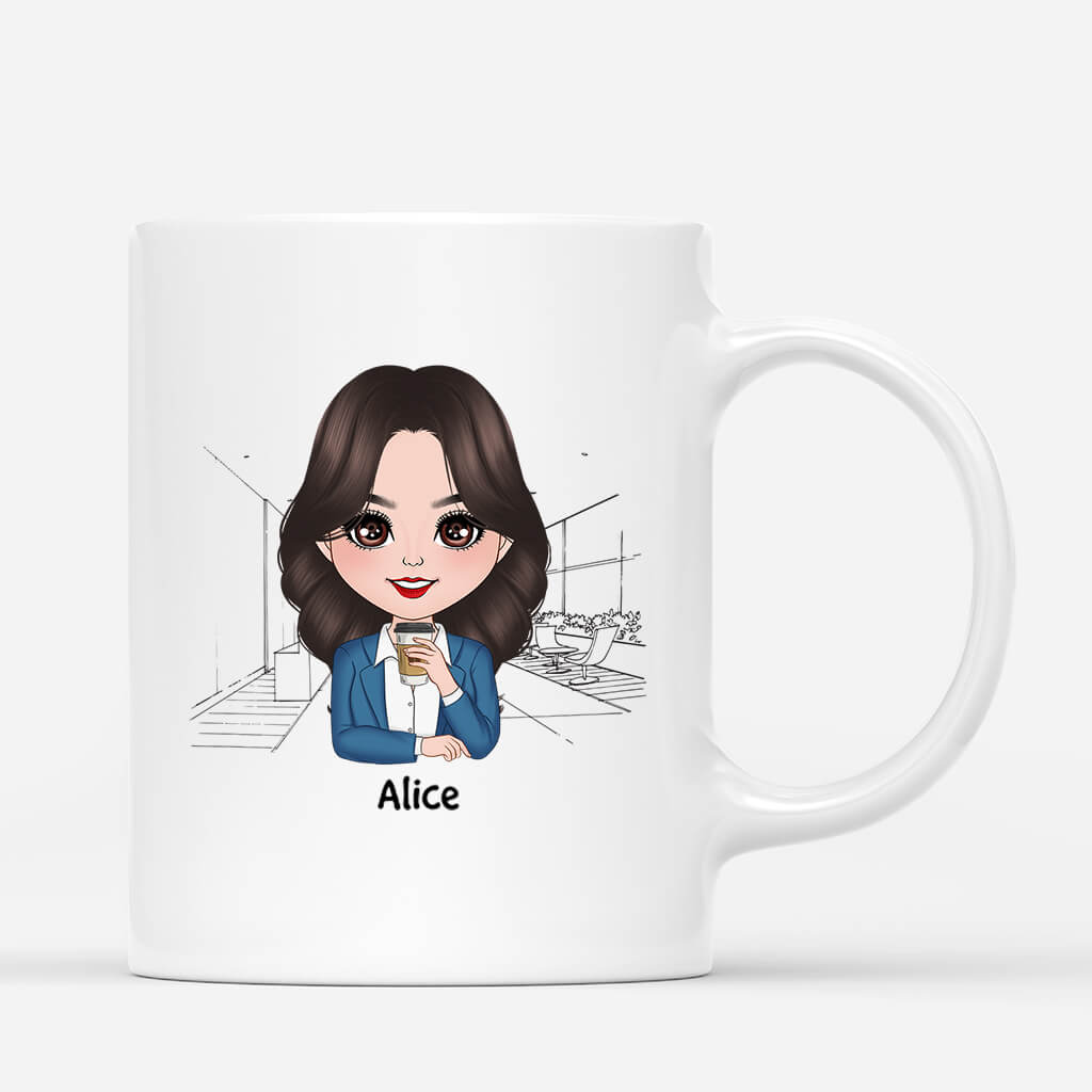 2470MFR3 mug le travail sera tellement ennuyeux sans toi version femme personnalise