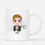 2470MFR3 mug le travail sera tellement ennuyeux sans toi version homme personnalise