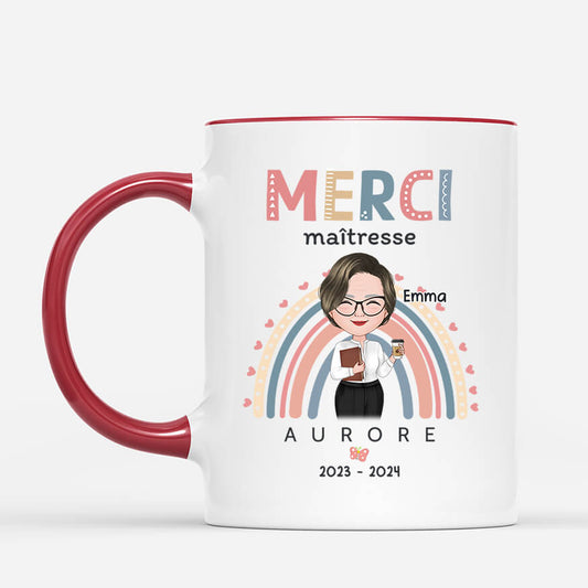 2479MFR2 mug merci maitresse avec nom personnalise