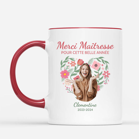 2480MFR2 mug merci maitresse pour cette belle annee personnalise