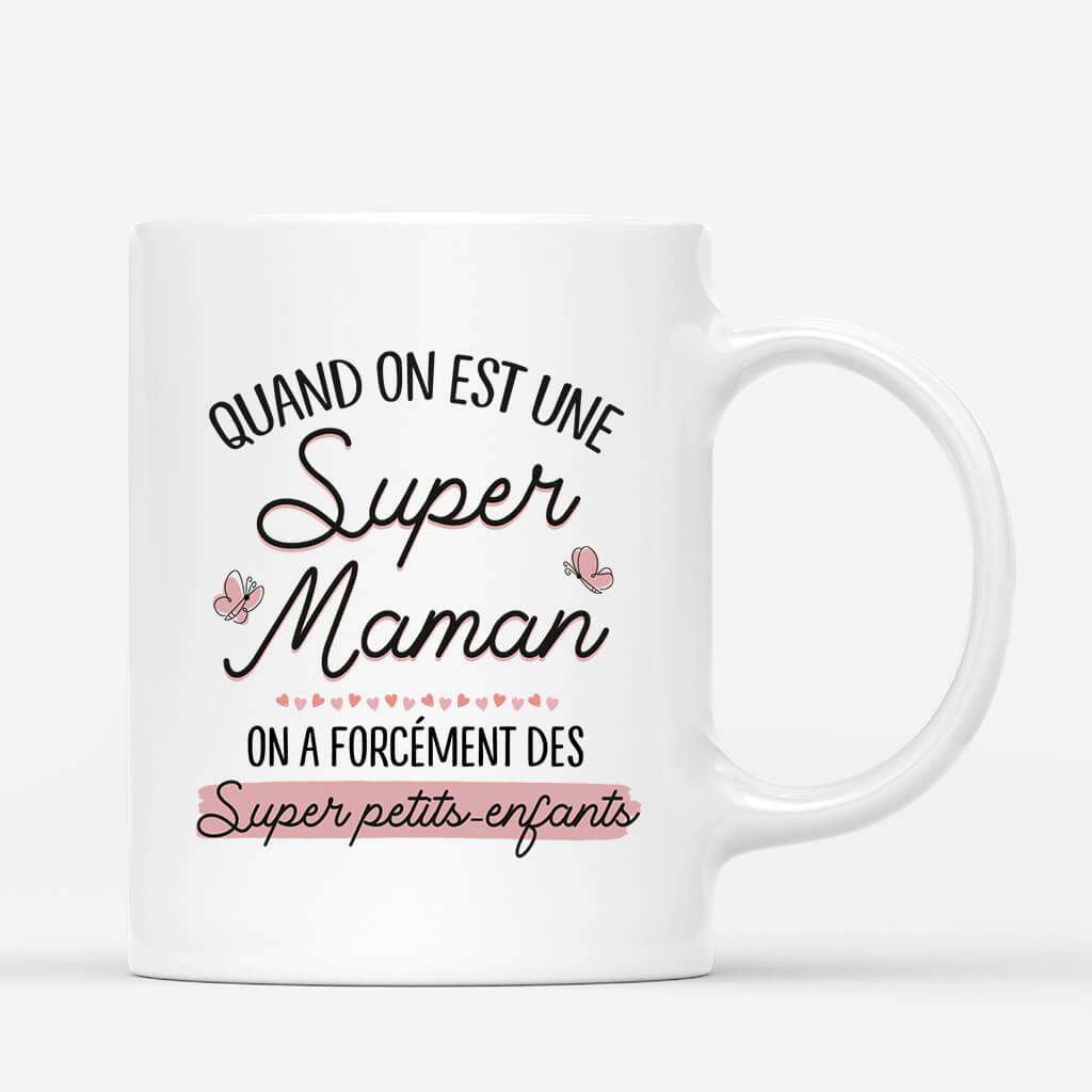 2486MFR3 mug quand on est une super maman mamie personnalise