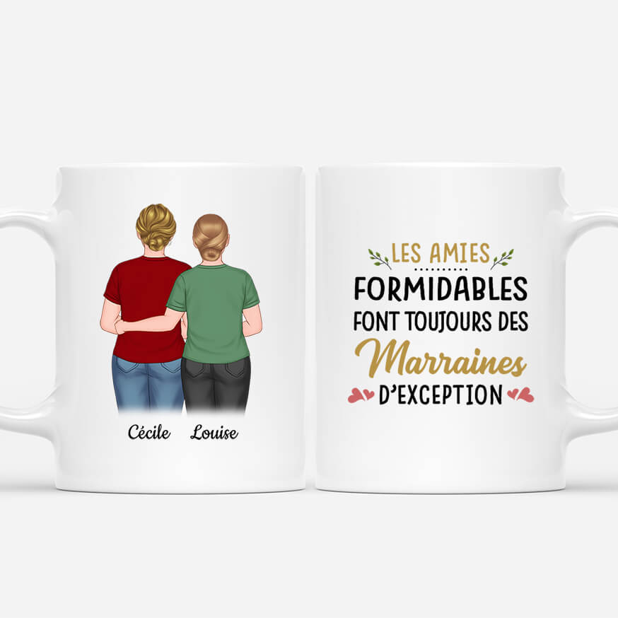 2488MFR1 mug les amies formidables font toujours des marraines dexception personnalise