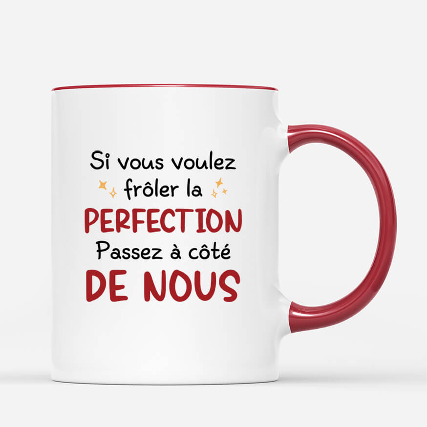 2492MFR3 mug si vous voulez froler la perfection personnalise