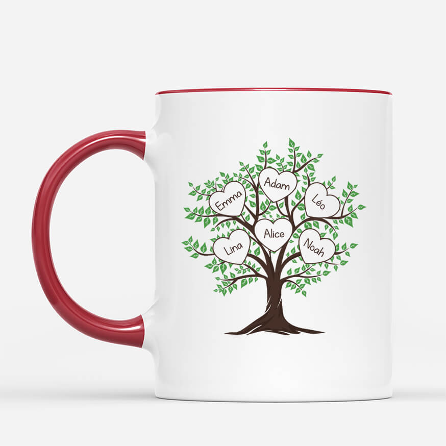 2495MFR2 mug la famille cest comme les branches dun arbre personnalise