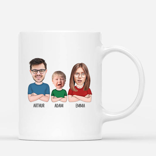 2496MFR2 mug la recette dune famille heureuse personnalise