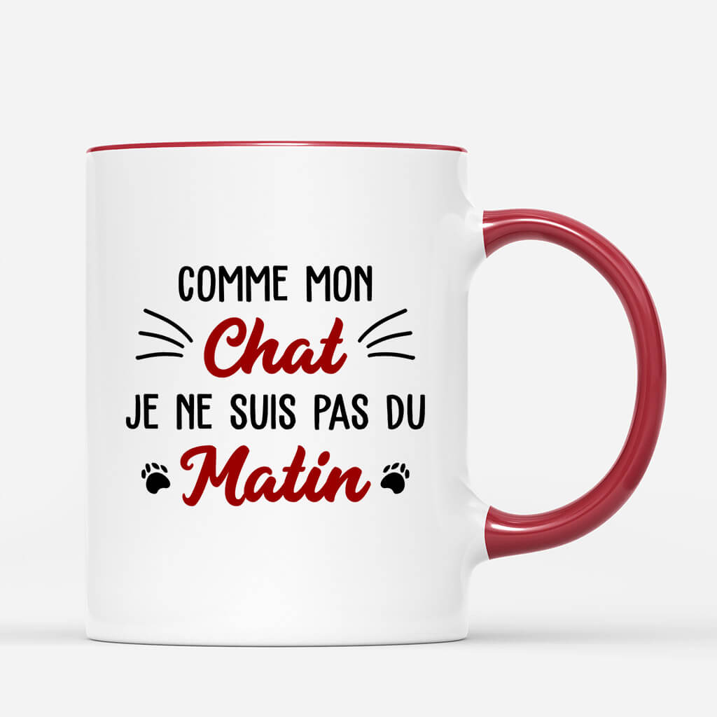 2497MFR3 mug comme mon chat je ne suis pas du matin personnalise_988ae192 30e9 40df 8605 4418b47700ee